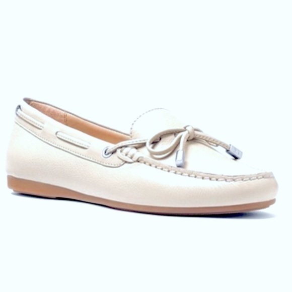Michael Michael Kors Sutton Leather Moccasin Loafer Slides NWOB - Picture 1 of 5